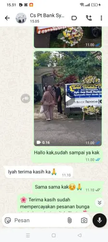 Testimonial Papan Bunga mugijaya