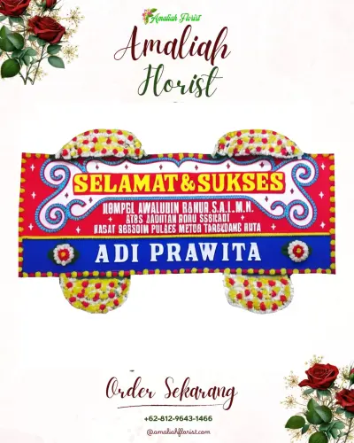 Karangan Bunga Ucapan Selamat mugijaya